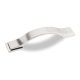 Hardware Resources 5-9/16" Overall Length Strap Cabinet Pull - 96 mm center-to-center Holes - Screws Included - Satin Nickel - 80152-96SN