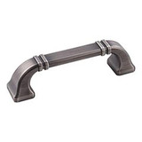 Hardware Resources 4-1/2" Overall Length Cabinet Pull - 96 mm center-to-center Holes - Screws Included - Brushed Pewter - 165-96BNBDL