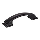 Hardware Resources 5" Overall Length Pillow Top Cabinet Pull - 96 mm center-to-center Holes - Screws Included - Matte Black - 435-96MB