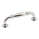 Hardware Resources 658-96NI 4-1/2" Overall Length Cabinet Pull - 96 mm center-to-center Holes - Screws Included - Polished Nickel