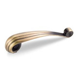 Hardware Resources 415-96V-ABSB 4-3/4" Overall Length Vertical Cabinet Pull - 96 mm center-to-center Holes - Screws Included - Antique Brushed Satin Brass