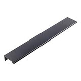 Hardware Resources A500-10MB 10" Overall Length Tab Pull - 114 mm center-to-center Holes - Screws Included - Matte Black