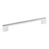 Hardware Resources 635-160PC 7-1/2" Overall Length Cabinet Pull - 160 mm center-to-center Holes - Screws Included - Polished Chrome