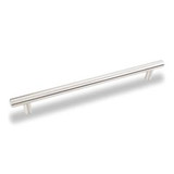 Hardware Resources 274 mm (10-13/16") Overall Length 9/16" Diameter Steel Cabinet Bar Pull 224 mm center-to-center - Screws Included - Satin Nickel - 274SN
