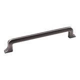 Hardware Resources 7-1/2" Overall Length Cabinet Pull - 160 mm center-to-center Holes - Screws Included - Brushed Pewter - 839-160BNBDL