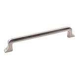 Hardware Resources 839-160SN 7-1/2" Overall Length Cabinet Pull - 160 mm center-to-center Holes - Screws Included - Satin Nickel