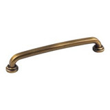 Hardware Resources 527-160ABSB 7-1/8" Overall Length Gavel Cabinet Pull - 160 mm center-to-center Holes - Screws Included - Antique Brushed Satin Brass