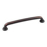 Hardware Resources 527-160DBAC 7-1/8" Overall Length Gavel Cabinet Pull - 160 mm center-to-center Holes - Screws Included - Brushed Oil Rubbed Bronze