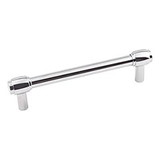 Hardware Resources 6" Overall Length Cabinet Pull - Screws Included - 128 mm center-to-center Holes - Polished Chrome - 885-128PC