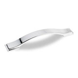 Hardware Resources 6-13/16" Overall Length Strap Cabinet Pull - Screws Included - 128 mm center-to-center Holes - Polished Chrome - 80152-128PC