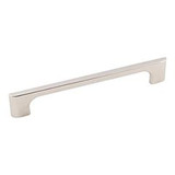 Hardware Resources 286-160NI 7-11/16" Overall Length Cabinet Pull - 160 mm center-to-center Holes - Screws Included - Polished Nickel