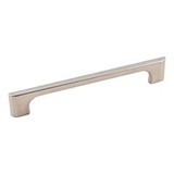 Hardware Resources 7-11/16" Overall Length Cabinet Pull - 160 mm center-to-center Holes - Screws Included - Satin Nickel - 286-160SN
