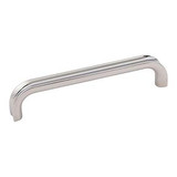 Hardware Resources 667-128NI 5-1/2" Overall Length Cabinet Pull - Screws Included - 128 mm center-to-center Holes - Polished Nickel