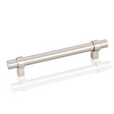 Hardware Resources 5128SN 6-5/8" Overall Length Cabinet Bar Pull - Screws Included - 128 mm center-to-center Holes - Satin Nickel