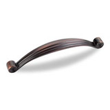 Hardware Resources 415-128DBAC 5-5/8" Overall Length Cabinet Pull - Screws Included - 128 mm center-to-center Holes - Brushed Oil Rubbed Bronze