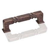 Hardware Resources 4-1/2" Overall Length Rustic Cabinet Pull - 96 mm center-to-center Holes - Screws Included - Distressed Oil Rubbed Bronze - 602-96DMAC