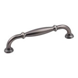 Hardware Resources 5-13/16" Overall Length Cabinet Pull - Screws Included - 128 mm center-to-center Holes - Brushed Pewter - 658-128BNBDL