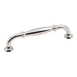 Hardware Resources 5-13/16" Overall Length Cabinet Pull - Screws Included - 128 mm center-to-center Holes - Polished Nickel - 658-128NI