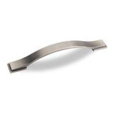Hardware Resources 8-1/16" Overall Length Strap Cabinet Pull - 160 mm center-to-center Holes - Screws Included - Brushed Pewter - 80152-160BNBDL