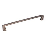 Hardware Resources 9-9/16" Overall Length Cabinet Pull - 96mm center-to-center Holes - Screws Included - Brushed Pewter - 177-224BNBDL