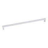 Hardware Resources 625-320MS 329mm Overall Length Square Cabinet Bar Pull - 320mm center-to-center Holes - Screws Included - Matte Silver