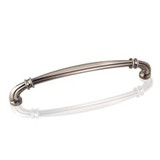 Hardware Resources 6-7/8" Overall Length Lafayette Cabinet Pull - 160 mm center-to-center Holes - Screws Included - Brushed Pewter - 317-160BNBDL