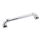 Hardware Resources 165-160PC 7-1/16" Overall Length Cabinet Pull - 160 mm center-to-center Holes - Screws Included - Polished Chrome