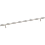 Hardware Resources 720 mm (28-3/8") Overall Length 7/16" Diameter Steel Cabinet Bar Pull with Beveled Ends - 640 mm center-to-center Holes - Satin Nickel - 720SN