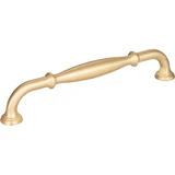 Hardware Resources 7-1/16" Overall Length Cabinet Pull - 160 mm center-to-center Holes - Screws Included - Brushed Gold - 658-160BG