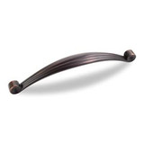 Hardware Resources 415-160DBAC 6-7/8" Overall Length Cabinet Pull - 160 mm center-to-center Holes - Screws Included - Brushed Oil Rubbed Bronze