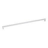 Hardware Resources 625-448MS 457mm Overall Length Square Cabinet Bar Pull - 448mm center-to-center - Matte Silver