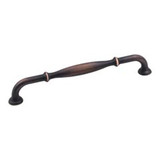 Hardware Resources 8-3/8" Overall Length Cabinet Pull - 192 mm center-to-center - Screws Included - Brushed Oil Rubbed Bronze - 658-192DBAC