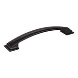 Hardware Resources 7-5/8" Overall Length Pillow Top Cabinet Pull - 160 mm center-to-center Holes - Screws Included - Matte Black - 435-160MB
