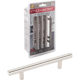 Hardware Resources 154SS-R 10-Pack of 154mm (6-1/16") Overall Length 7/16" Diameter Hollow Stainless Steel Cabinet Pulls with Beveled Ends - 96 mm center-to-center - Screws Included