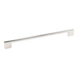 Hardware Resources 635-256NI 11-7/16" Overall Length Cabinet Pull 256 mm center-to-center - Screws Included - Polished Nickel