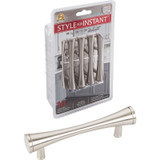 Hardware Resources 400SN-R 10-Pack of 4" Overall Length Cabinet Bar Pulls - 3" center-to-center- - Screws Included - Satin Nickel