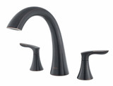 Pfister Weller Two Handle Roman Tub Faucet Trim - Tuscan Bronze - RT6-5WRY