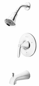 Pfister Weller 0X8 Series Tub & Shower Faucet Trim - Polished Chrome - LG89-8WRC