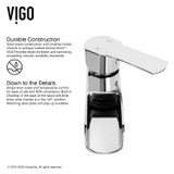 Vigo Niko Single Handle Vessel Bathroom Faucet In Chrome