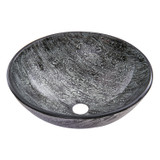 Vigo Titanium Glass Vessel Bathroom Sink - 16 1/2 inch