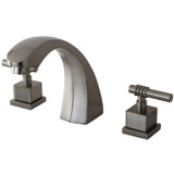 Kingston Brass Two Handle Roman Tub Filler Faucet - Brushed Nickel KS4368QL
