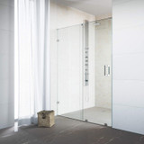 Vigo VG6045CHCL6273 Ryland Adjustable Frameless Sliding Shower Door with Chrome Hardware