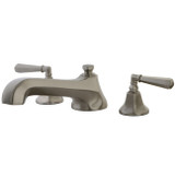 Kingston Brass Two Handle Roman Tub Filler Faucet - Brushed Nickel KS4308HL