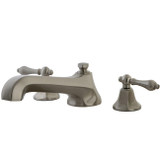 Kingston Brass Two Handle Roman Tub Filler Faucet - Brushed Nickel KS4308AL