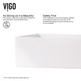 Vigo VGT1232 Magnolia Matte Stone Vessel Bathroom Sink Set With Niko Vessel Faucet In Chrome