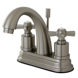 Kingston Brass KS8618ZX Two Handle Centerset Lavatory Faucet - Brushed Nickel