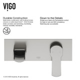 Vigo VG05004BN Cornelius Wall Mount Bathroom Faucet In Brushed Nickel