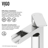 Vigo Amada Single Handle Vessel Bathroom Faucet In Chrome