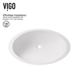 Vigo Wisteria Matte Stone Vessel Bathroom Sink Set With Niko Vessel Faucet In Matte Black - 23 1/8 inch