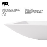 Vigo VGT939 Begonia Matte Stone Vessel Bathroom Sink Set With Amada Faucet In Chrome